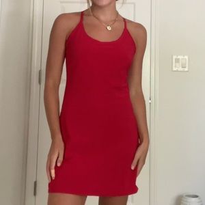OUTDOOR VOICES RED EXERCISE DRESS SIZE XS